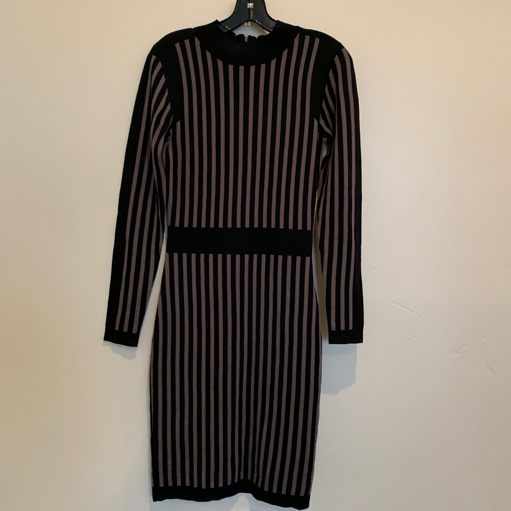 ASOS Bodycon Vertical Stripe Sweater Dress Size M